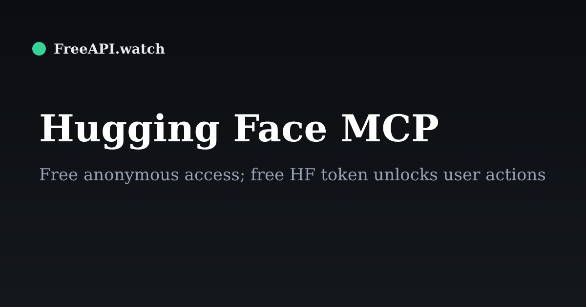 Hugging Face MCP is back online